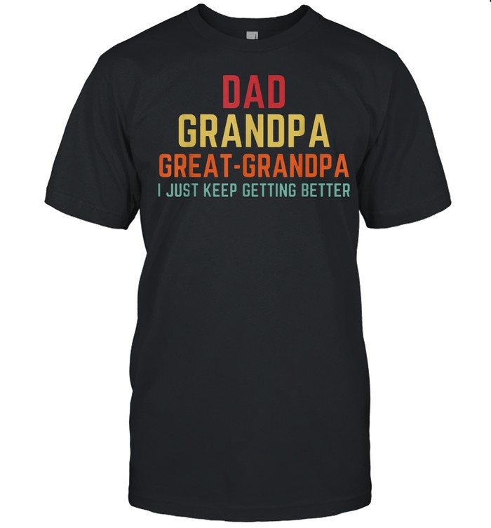 Fathers Day from Grandkids Dad Grandpa Great Grandpa shirt