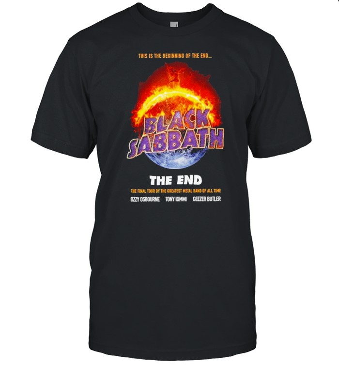 This is the Beginning of the end Black Sabbath the end shirt Classic Men's T-shirt