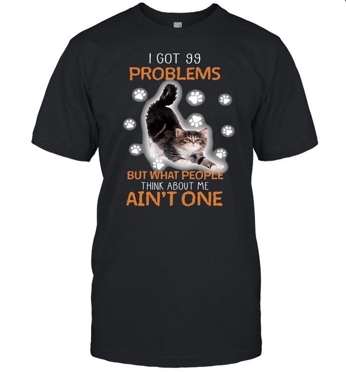Cat I Got 99 Problems But What People Think About Me Ain’t One T-shirt Classic Men's T-shirt