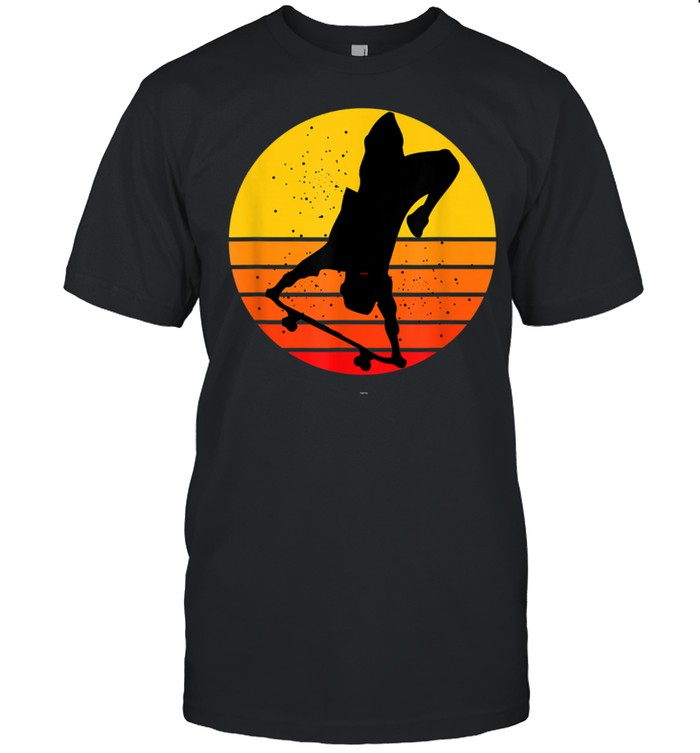 Skater, Skateboarder, Vintage Sunset, Vaporwave, Grunge shirt Classic Men's T-shirt