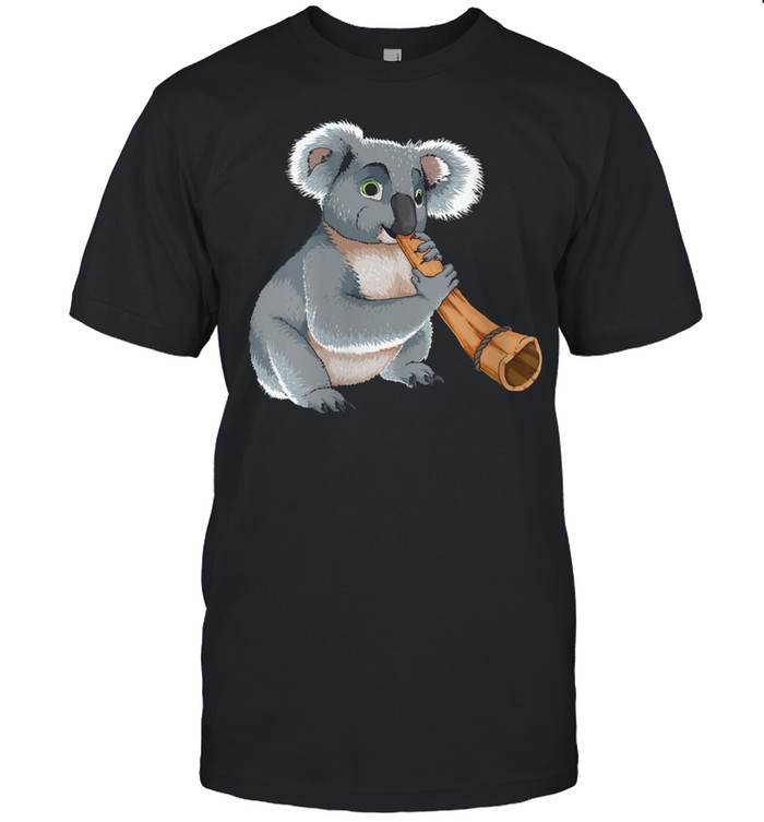 Cool Koala Playing Didgeridoo Bear Musician Fan shirt