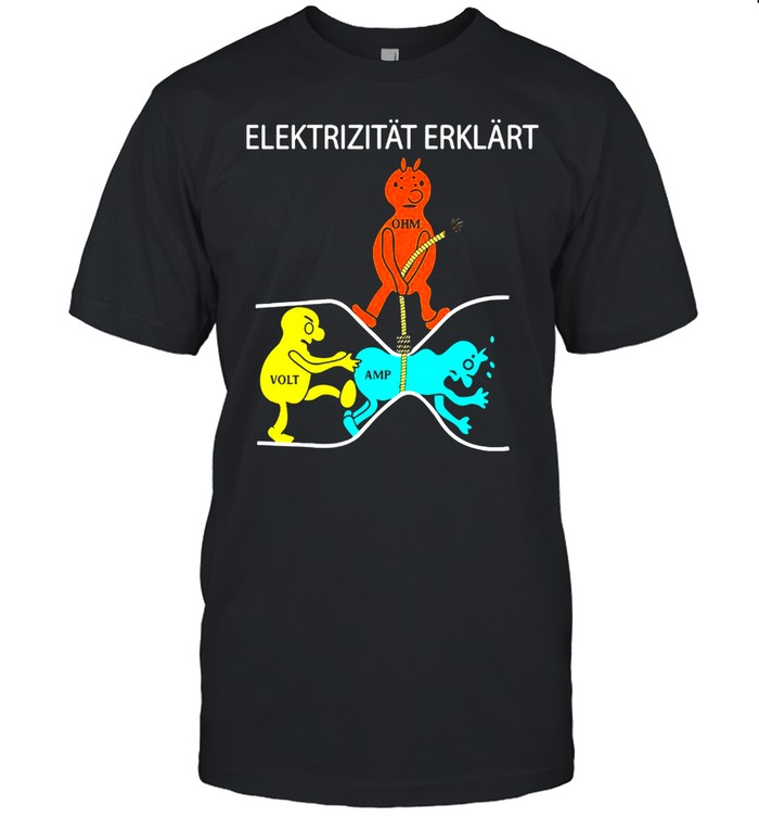 Elektrizität Erklärt Ohm Volt Amp T-shirt Classic Men's T-shirt