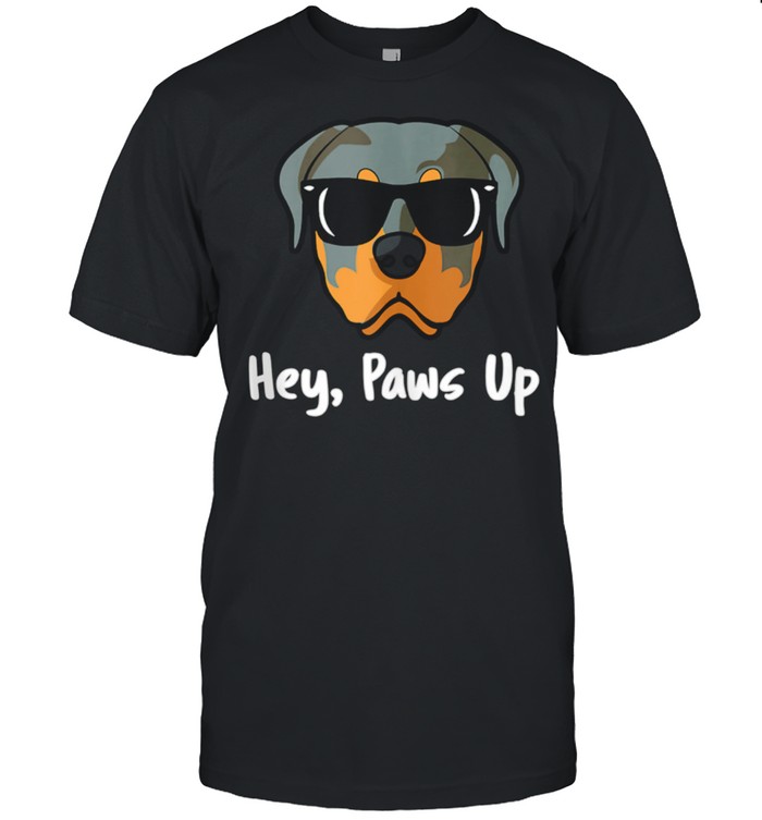 Paws Up Rottweiler Dog Lover Sunglasses shirt