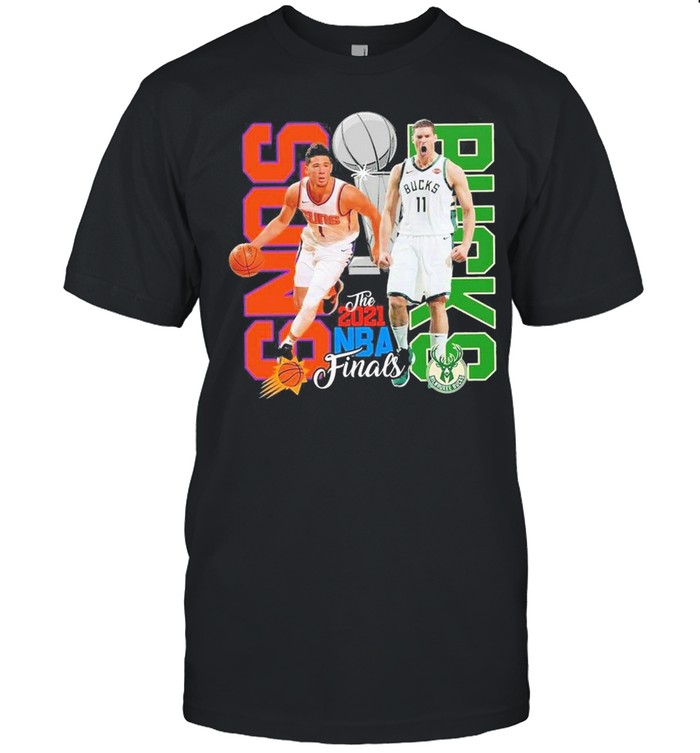 Phoenix Suns vs Milwaukee Bucks 2021 NBA Finals Matchup t-shirt