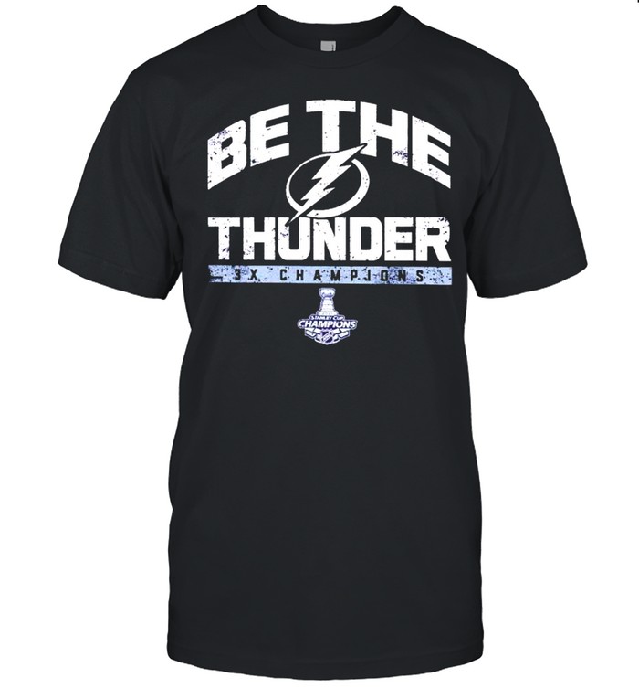 Tampa Bay Lightning be the thunder 3x champions shirt Classic Men's T-shirt