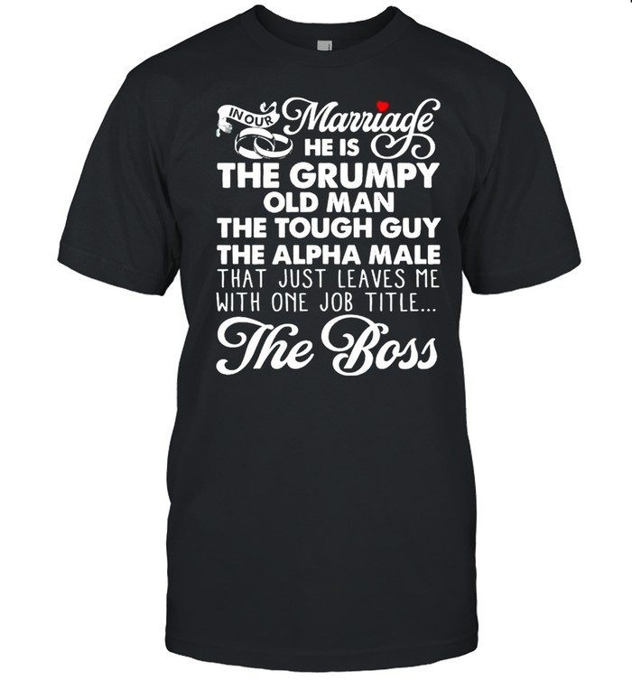 In our marriage I’m the boss shirt Classic Men's T-shirt