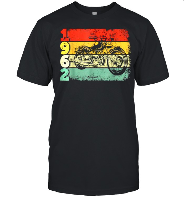 Motorcycle Rider 59th Birthday Awesome Since 1962 Vintage  Classic Men's T-shirt