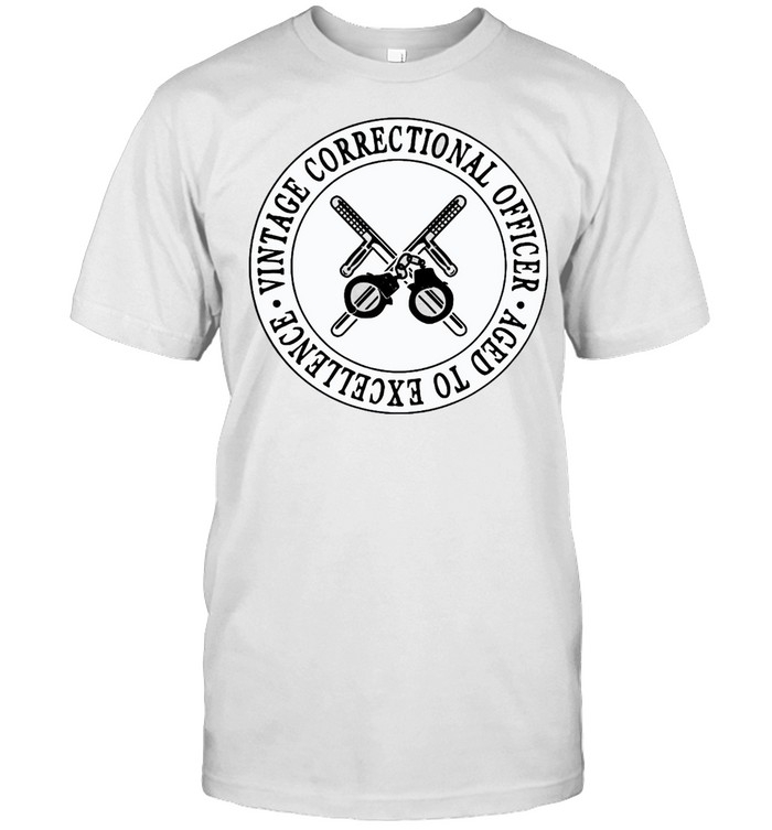 Vintage Correctional Officer Aged To Excellence T-shirt Classic Men's T-shirt