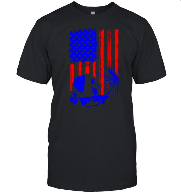 Welder American Flag Welding Usa Patriotic T-Shirt