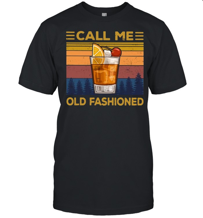 Wine Call Me Old Fashioned Vintage T-shirt Classic Men's T-shirt