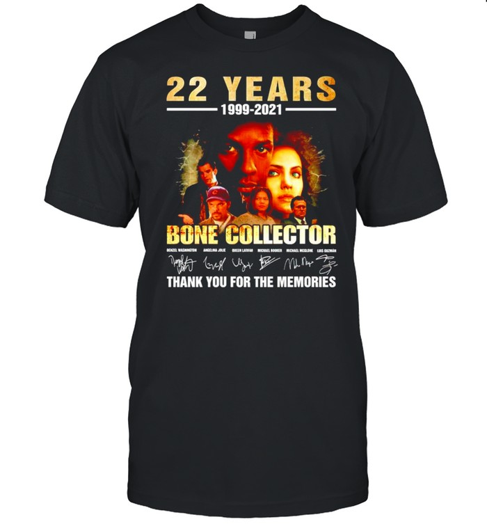 22 years Bone Collector 1999 2021 thank you for the memories shirt