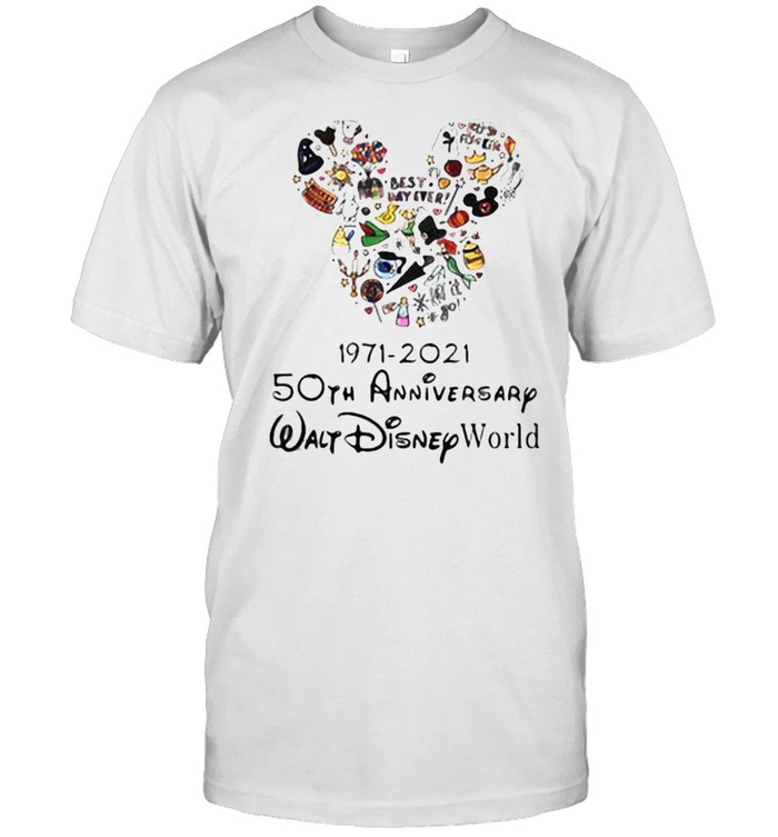 Disney 1971 2021 50th anniversary walt world shirt