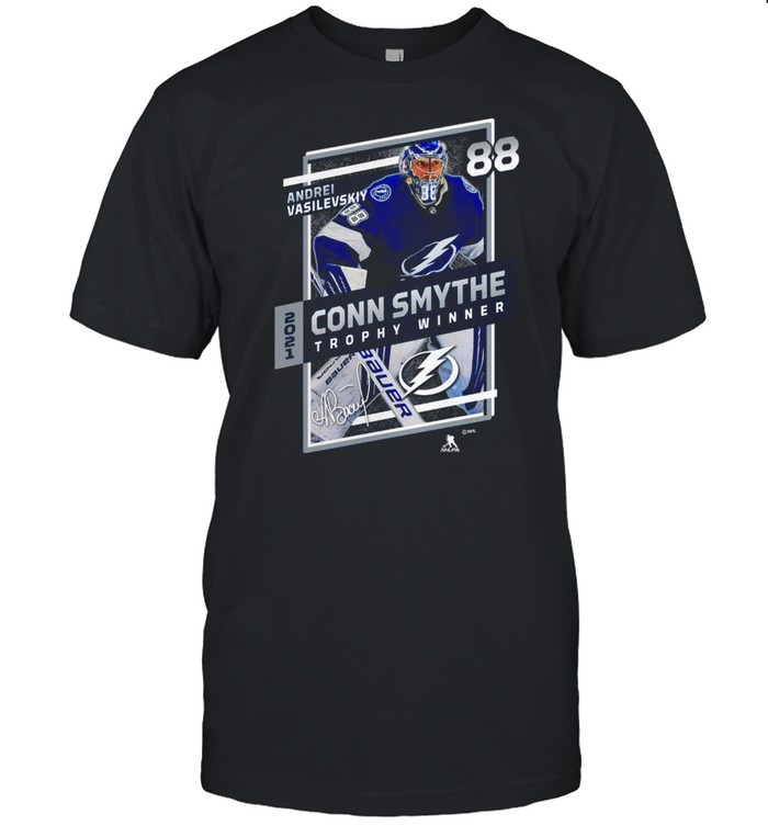 Andrei Vasilevskiy Tampa Bay Lightning Fanatics Branded 2021 Stanley Cup Champions Conn Smythe Trophy shirt