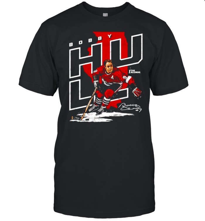 Chicago NHLA Bobby Hull Player Map signature shirt Classic Men's T-shirt