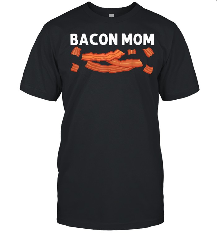 Cool Bacon Art For Mom Mama Pig Pork Strips Breakfast Food shirt Classic Men's T-shirt