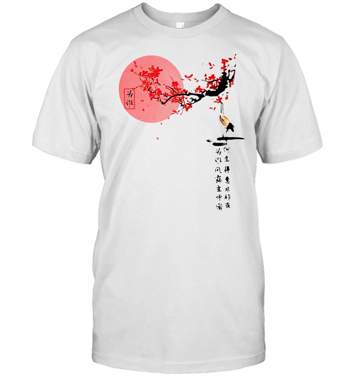 Plum Blossom Japanese Painting Print T-shirt