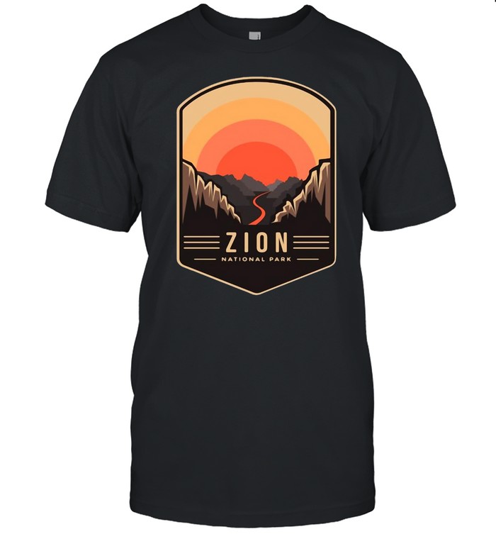 Zion National Park Utah Pullover Vintage Retro T-shirt Classic Men's T-shirt