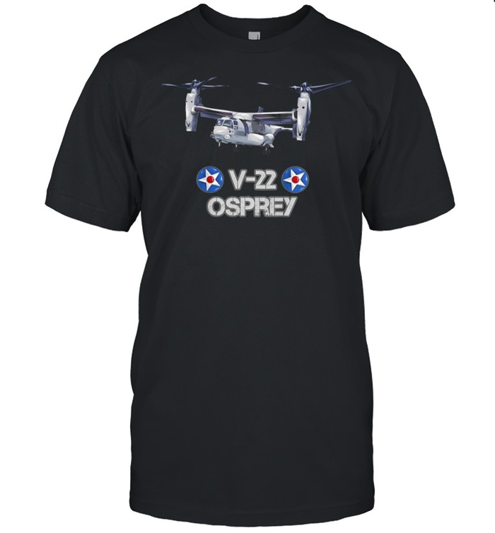 Kids American Airforce VSTOL Military Aircraft V22 Osprey shirt