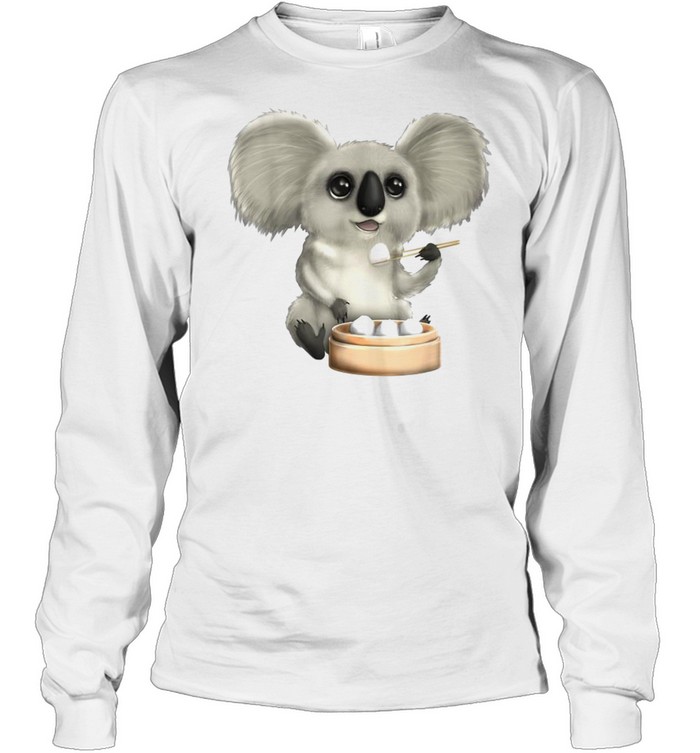 Koala Bear Dim Sum Dumpling Cute Asian Chinese Food Kawaii shirt Long Sleeved T-shirt