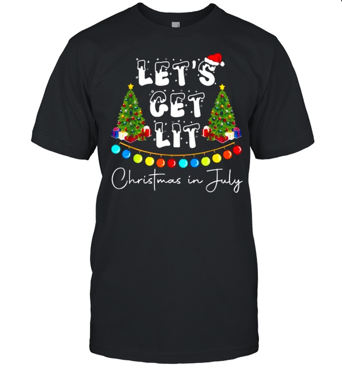Let’s Get Lit Christmas In July  Classic Men's T-shirt