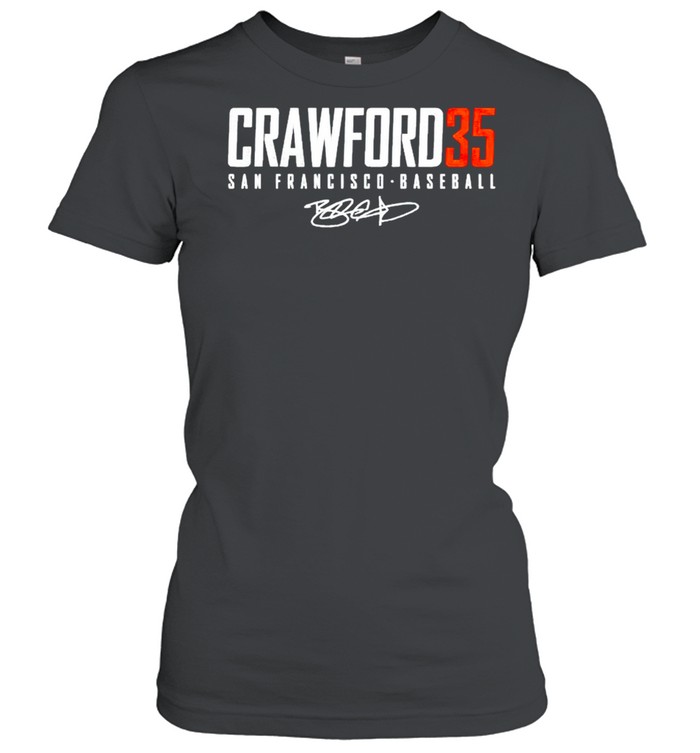 San Francisco Baseball Brandon Crawford 35 signature shirt Classic Women's T-shirt