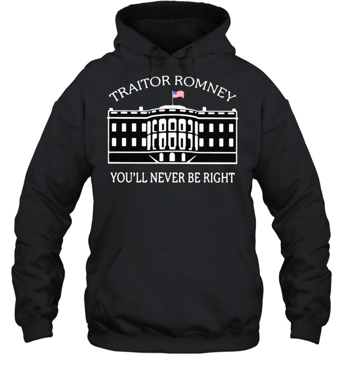 Traitor romney youll never be right american flag shirt Unisex Hoodie