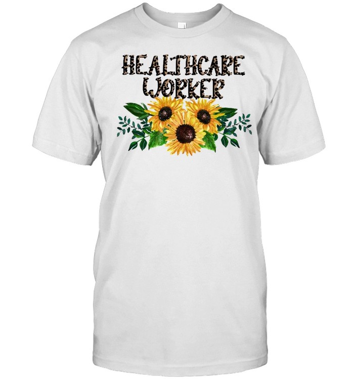 Healthcare Worker Leopard Sunflower 2021 shirt Classic Men's T-shirt