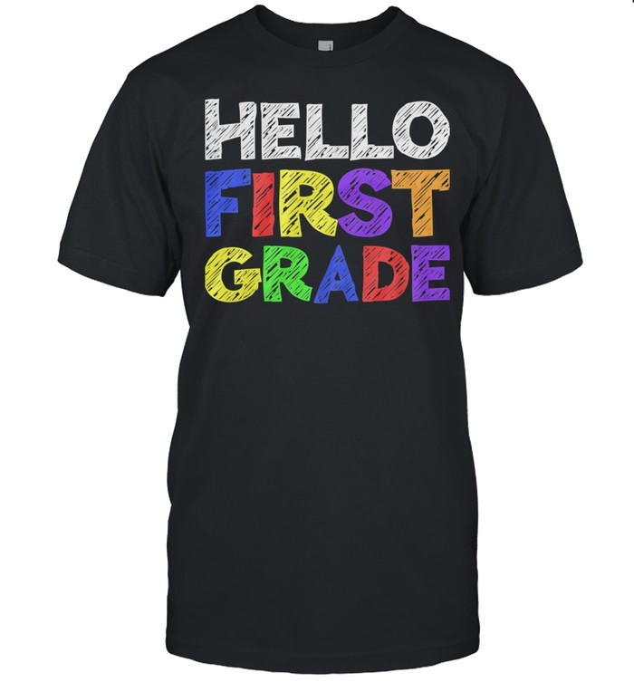 Hello First Grade T 1st Grade Back To School shirt Classic Men's T-shirt