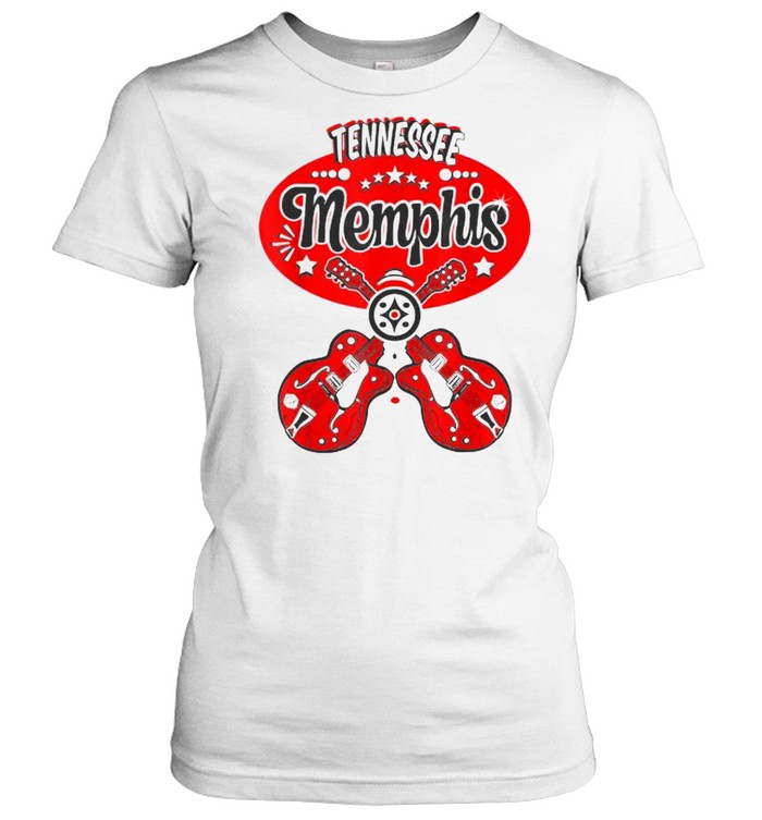 Tennessee Memphis Guitar Music Rockabilly T- Classic Women's T-shirt