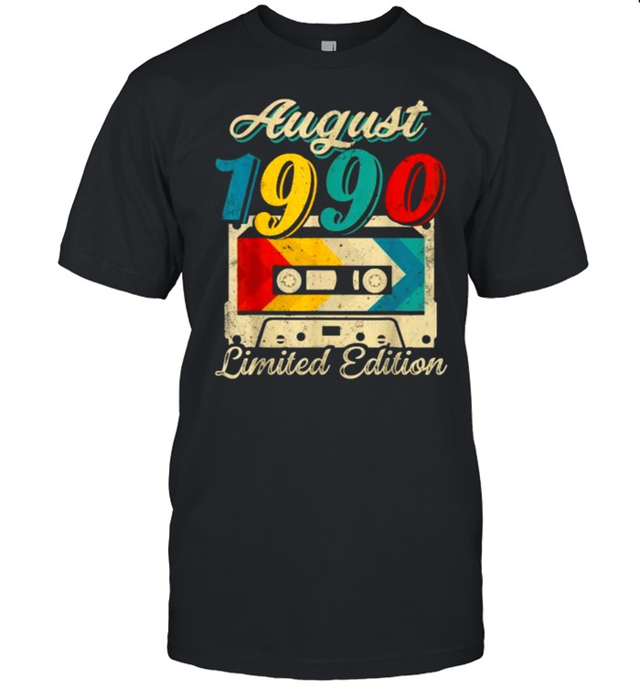 August 1990 Limited Edition 31st Birthday Cassette Tape T- Classic Men's T-shirt