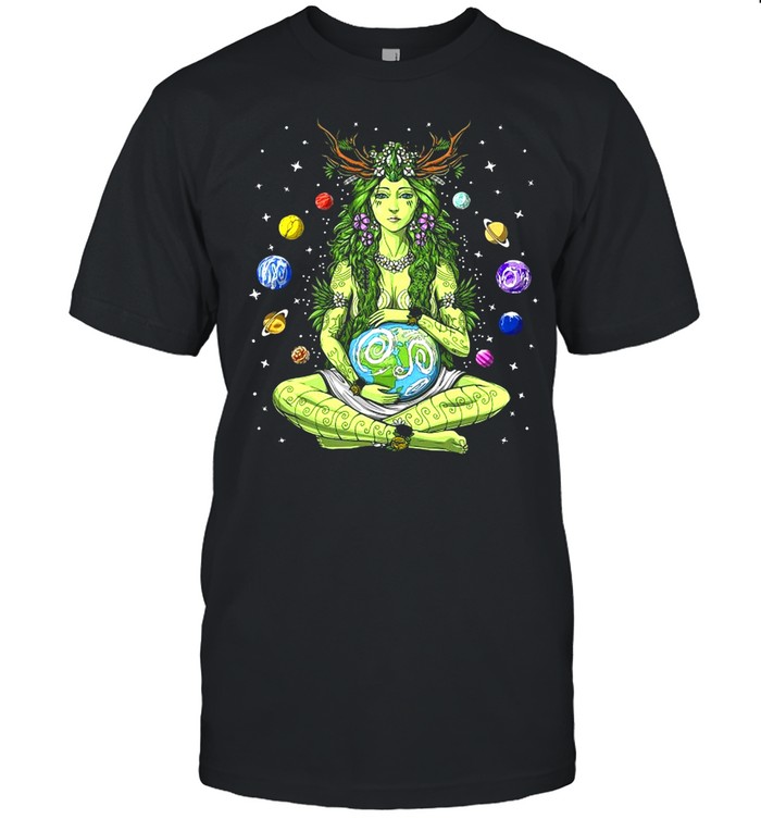 Gaia Greek Goddess Pagan Mother Earth Hippie Nature Witchy T-shirt