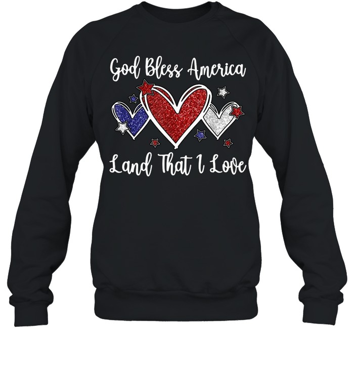 God Bless America Girls Patriotic Christian T-shirt Unisex Sweatshirt