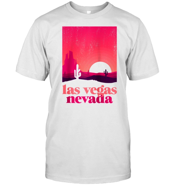 Las Vegas Nevada Desert Illustration Vintage Souvenir shirt Classic Men's T-shirt