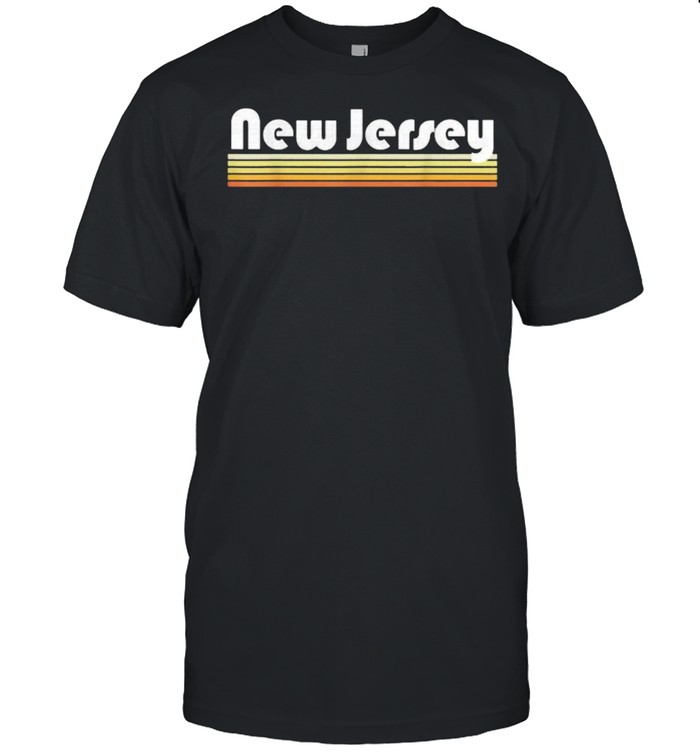 New Jersey Retro Style State Vintage Shirt