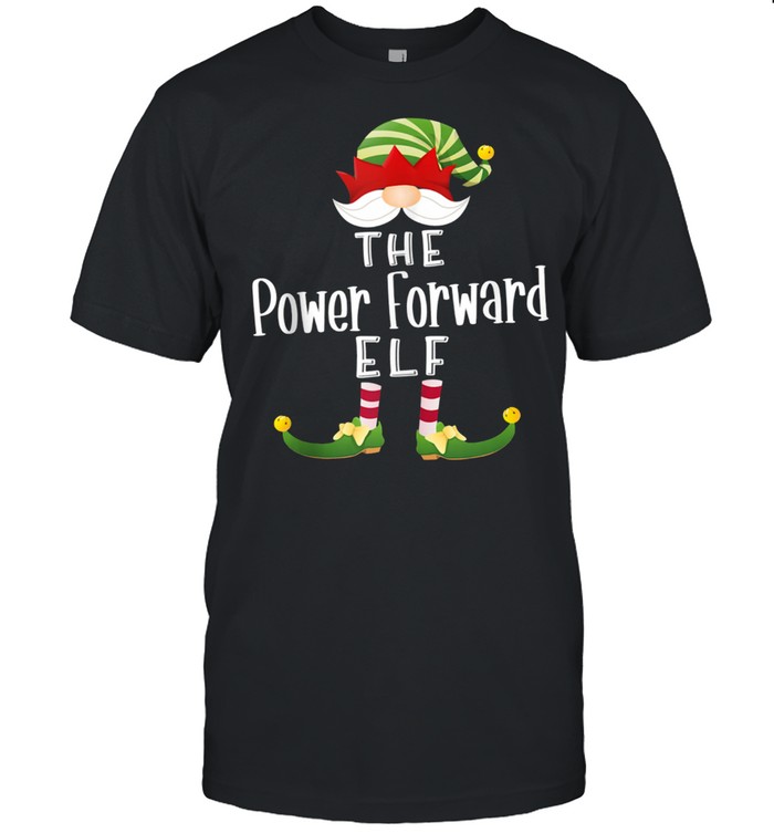 Power Forward Elf Group Christmas Pajama Party shirt