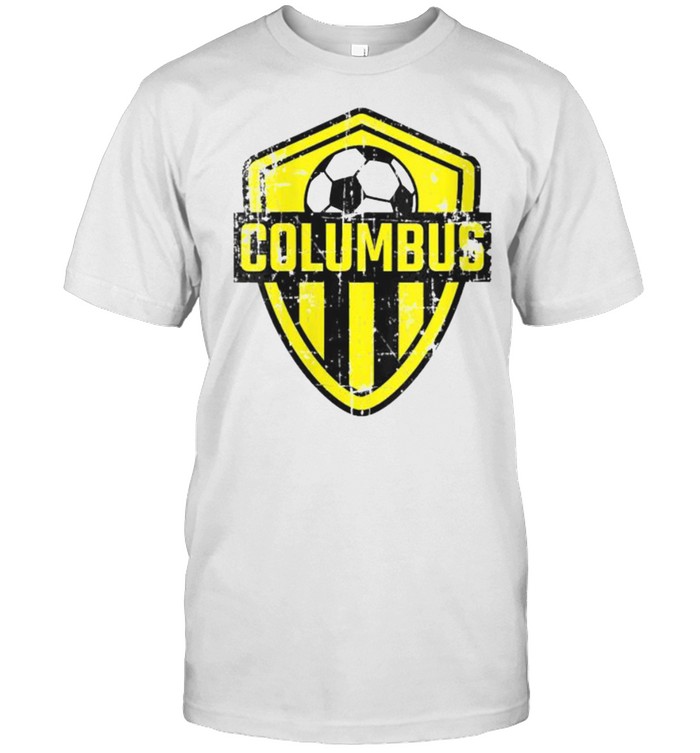 Columbus Soccer Jersey Style Team Fan Flag Ohio T-Shirt