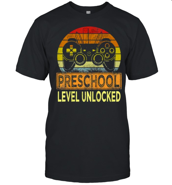 Preschool Level Unlocked Video Game Back to School Vintage T-Shirt