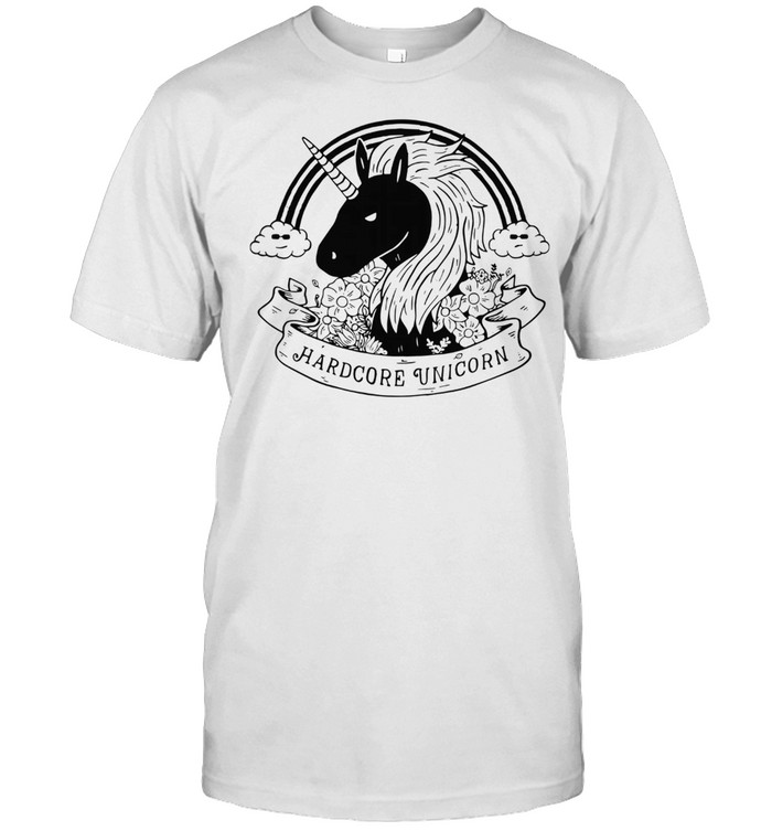 UNICORN RAINBOW HARDCORE UNICORN SHIRT Classic Men's T-shirt