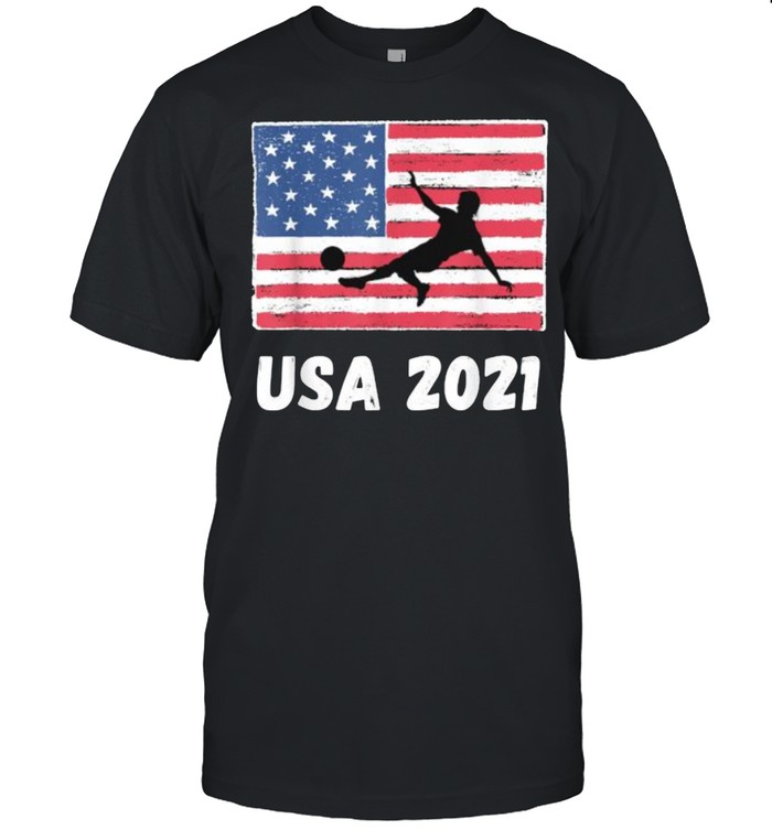 USA 2021 Soccer Team America Tokyo 2021 Summer Games American Flag T-Shirt