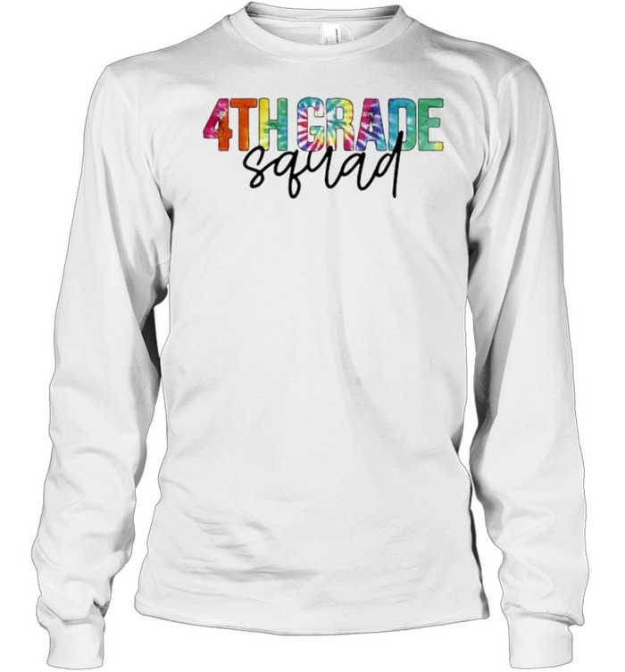 4th grade squad hippie colorful shirt Long Sleeved T-shirt