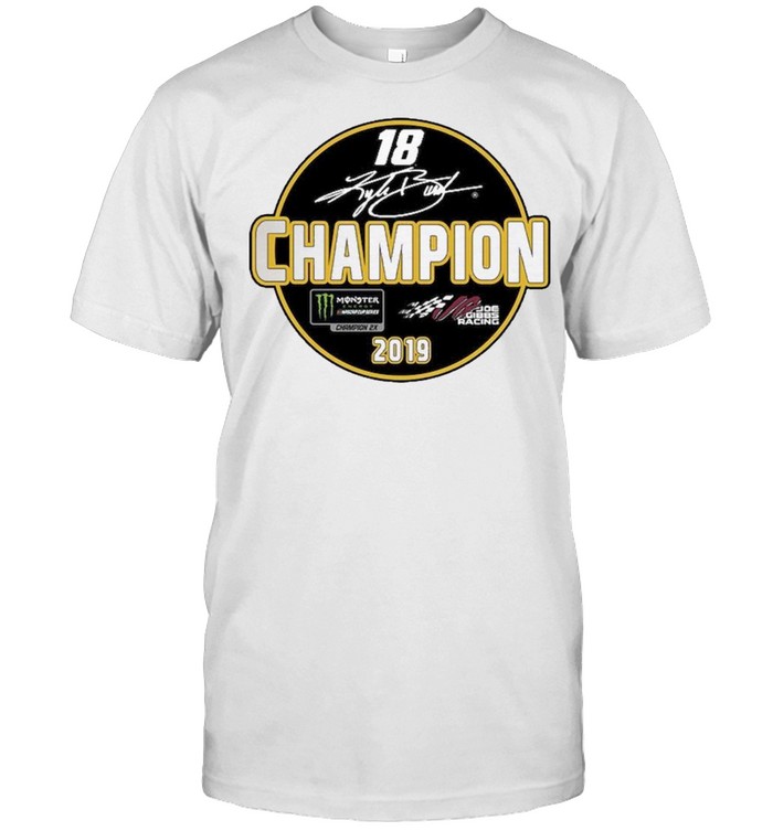 Kyle Busch Joe Gibbs Racing Team Collection 2019 Monster Energy NASCAR Cup Series Champion shirt Classic Men's T-shirt