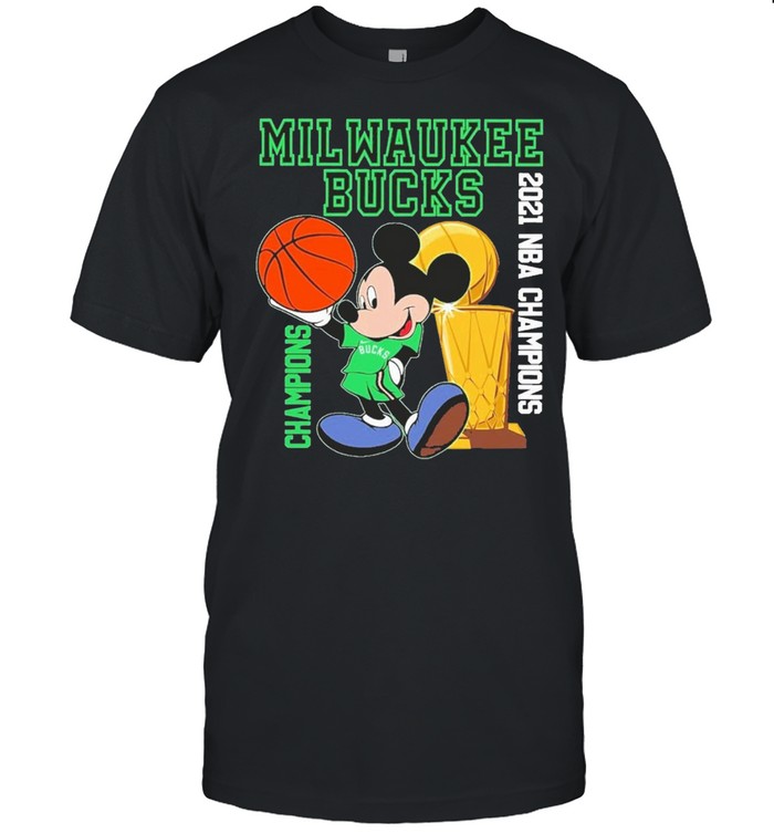 2021 NBA Champions Milwaukee Bucks Disney shirt