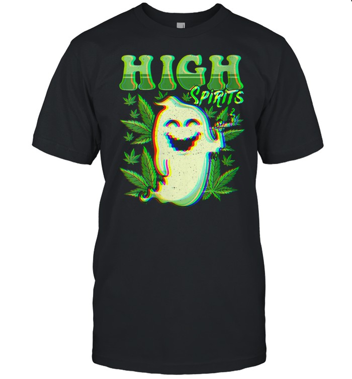 High Spirits Halloween Ghost Weed shirt Classic Men's T-shirt