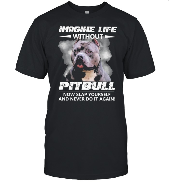 Imagine life without Pitbull now slap yourself and never do it again shirt