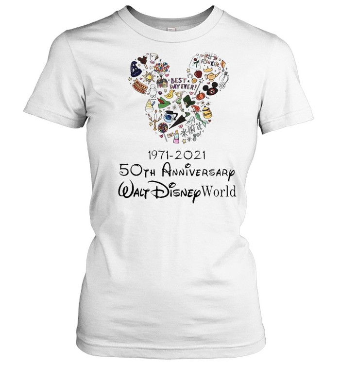 Mickey mouse Disney Friends 1971 2021 50th anniversary walt Disney world shirt Classic Women's T-shirt