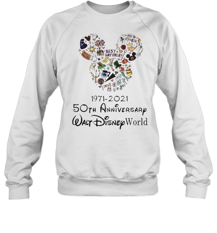 Mickey mouse Disney Friends 1971 2021 50th anniversary walt Disney world shirt Unisex Sweatshirt