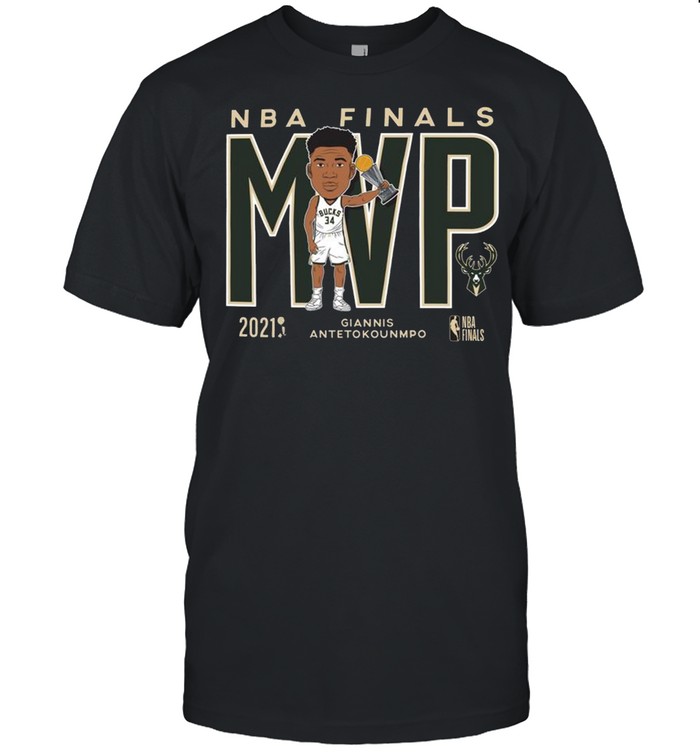 Brand 2021 NBA Champions Giannis MVP Milwaukee Bucks shirt Classic Men's T-shirt