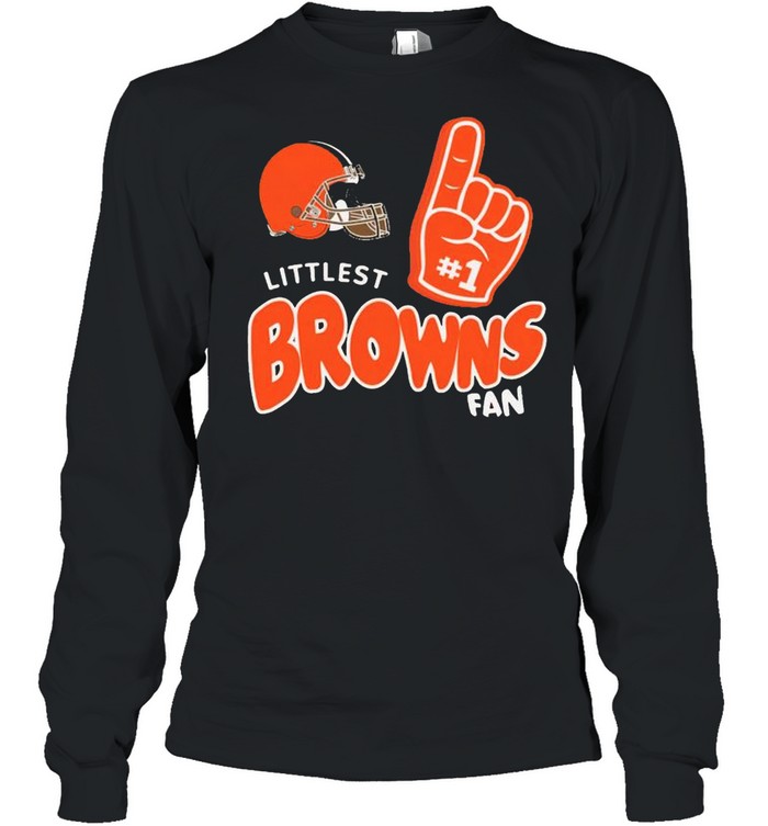 Cleveland Browns infant littlest fan shirt Long Sleeved T-shirt