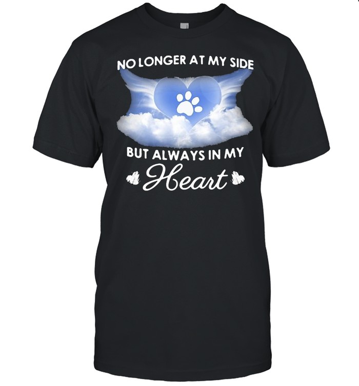 Dog Cat Memorial No Longer At My Side But Always In My Heart T-shirt Classic Men's T-shirt