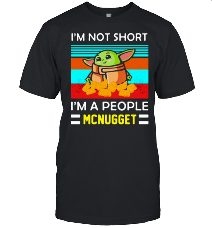 Im not short im a people mcnugget yoda vintage shirt Classic Men's T-shirt